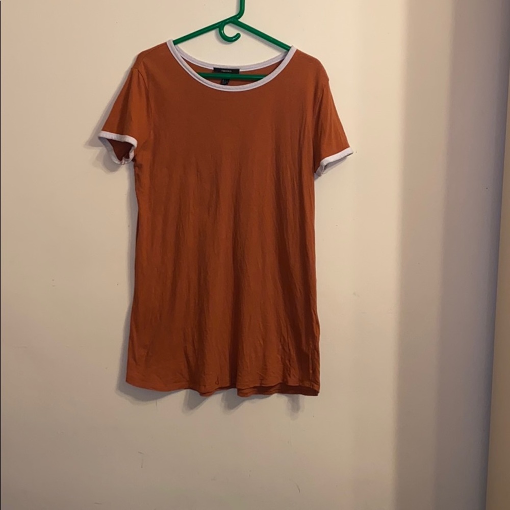 Orange T-Shirt Dress